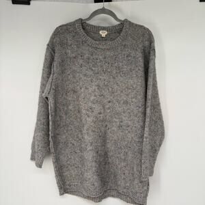 Wilfred Aritzia Exposed Seams Oversize Sweater Women's Sz XS Gray Wool Alpaca